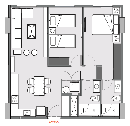 Preventa de Departamento 2 Recámaras con 2 Baños Completos